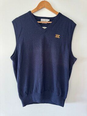Scotty Cameron Peter Millar SC Diamond  Men's Wool Golf Vest Small Navy